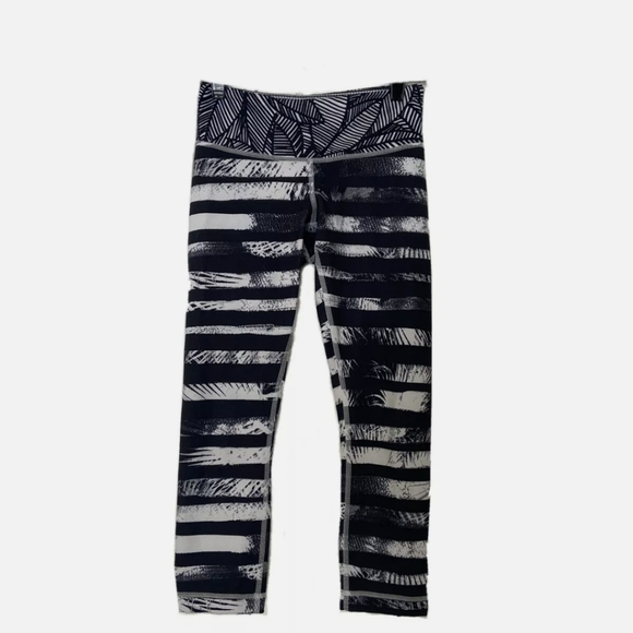 🥳HP🥳Lululemon Wunder Under Striped Shady Palms 4 - Picture 9 of 9